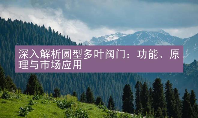 深入解析圆型多叶阀门：功能、原理与市场应用