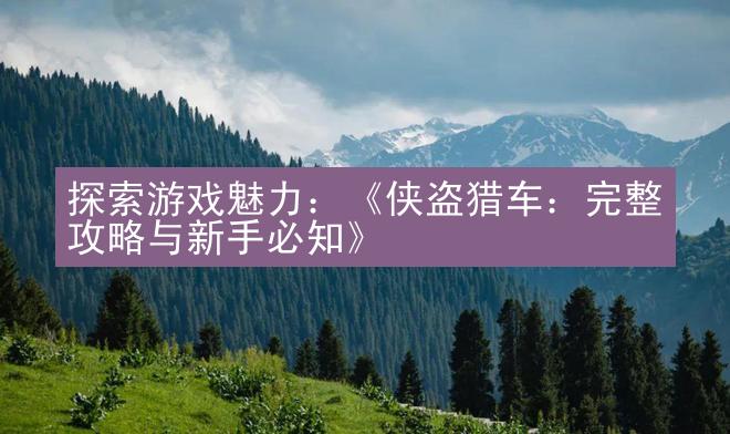 探索游戏魅力：《侠盗猎车：完整攻略与新手必知》