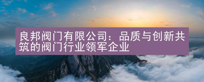 良邦阀门有限公司：品质与创新共筑的阀门行业领军企业